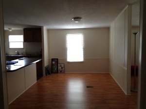 Our empty dining room in the new house...