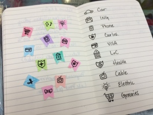 doodle planner icons